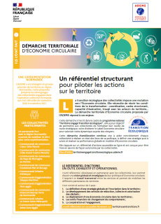 Plaquette ADEME démarche territoriale Economie Circulaire