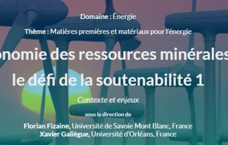 ECONOMIE DES RESSOURCES MINERALES ET DE LDEFI DE LA SOUTENABILITE DE LA SOUTENABILITE