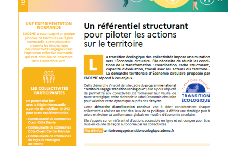Plaquette ADEME démarche territoriale Economie Circulaire