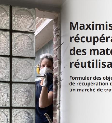 Pour faciliter la mise en œuvre des matériaux de réemploi